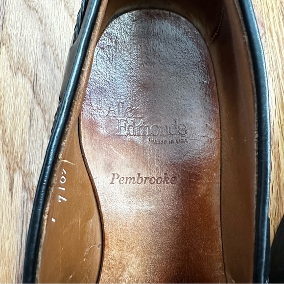 Allen Edmonds Pembrooke Black Leather Penny Loafers Men’s Size 9D - Picture 5 of 14